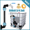 IBC Schwanenhals 3/4" Auslaufhahn Adapter Zubehör Für Container Regenwassertank