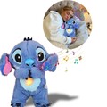Stitch Plüsch Spielzeug Schlaf-Kuscheltier mit Atembewegung Musik Puppe Geschenk