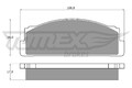 Bremsbelagsatz Scheibenbremse TOMEX Brakes TX 10-23 für FIAT AUTOBIANCHI FSO 850
