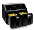 BluMill Airfryer XXL Heißluftfritteuse Doppelfritteuse 8L-Kapazität 2200W