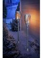 LED-Gartenstecker "Flame Silber" 2er-Set LED Beleuchtung Deko Gartendekoration