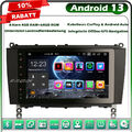 8-Kern 64GB DAB+Android 13 Autoradio GPS Navi Mercedes CLK-Klasse W209 C209 A209