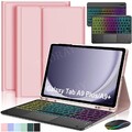 Für Samsung Galaxy Tab S9 FE S8 S7 S6 A9+ A8 A7 Hülle Bluetooth QWERTZ Tastatur