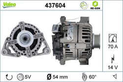 Lichtmaschine Generator Lima VALEO RE-GEN AT 437604 +71.40€ Pfand für OPEL ASTRA