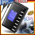 8 Fach USB Ladegerät Hub Mehrfach Port Schnellladestation Handy Netzteil Adapter