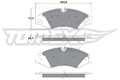 Bremsbelagsatz Scheibenbremse TOMEX Brakes TX 17-73 für RANGE SPORT ROVER 4 L405