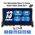 DAB+ Carplay Autoradio Für Benz C-Klasse W204 06-2011  GPS Cam Android 13 4+64G