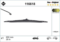 SWF 1 METALLBÜGEL-SCHEIBENWISCHER VORNE passend für CITROËN C5 MERCEDES A-KLASSE