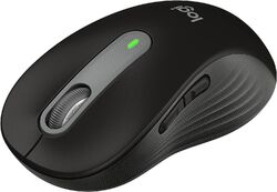 Logitech Signature M650L kabellose Maus in Originalgröße schwarz