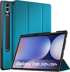 Lonfeid Stifthalter Hülle +9H Hartglas Samsung Galaxy Tab S10 Plus 12,4 /S9 Plus