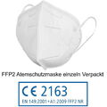 FFP2 Atemschutzmaske zertifiziert nach FFP2-Norm CE2163 einzeln Verpackt 1 Stück