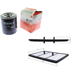 MAHLE Inspektionspaket Filterset passend für KIA Xceed Van 1.6 GDi Hybrid