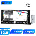 6.9 Zoll DAB+ Autoradio 1 Din Apple Carplay Android 13 Auto GPS WIFI 2G+64G RDS