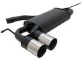 NOVUS Sportauspuff Gruppe N ESD 2x 76 mm RL-Design für Audi A3 8P / für VW Golf