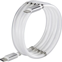 Renkforce USB-Kabel USB 2.0 USB-C® Stecker, Apple Lightning Stecker 1.00 m We...