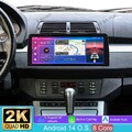 12.3"4+64G Android14 Autoradio 2K Carplay 4G LTE GPS Navi für BMW 5er E39 X5 E53