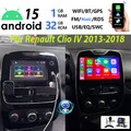 Apple Carplay 10.1" Android15 Autoradio GPS Navi WIFI Kam RDS Für Renault Clio 4