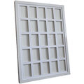 25 Trading Card Frame Display Kartenrahmen Rahmen für Magnetholder Mag White ##