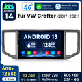 6GB+128GB Autoradio Für VW Crafter 2017-2021 Android 13 Carplay GPS NAVI WIFI BT