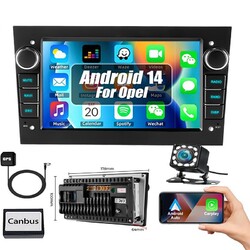 Android 14 Für Opel Astra H Corsa C/D Vectra C Zafira Autoradio GPS NAVI Kamera