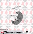 2x Bremstrommel ZIMMERMANN 600.1950.00 für VW SEAT AUDI PASSAT POLO GOLF 80 2 B2