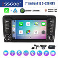 7'' Android 13 2+32G Carplay Autoradio GPS DAB MIK KAM Für Audi A3 S3 RS3 8V 8PA