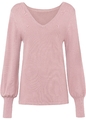 Neu Pullover mit Ballonärmeln Gr. 40/42 Rosenholz Damenpullover Strick-Pulli