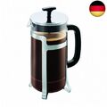 Bodum JESPER Kaffeebereiter (French Press System, Verchromter Edelstahlrahmen,