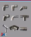 Edelstahl Steckfitting Rohr Bogen Rohrverbinder Verbinder Flansch Fitting