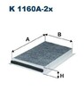 FILTRON K 1160A-2x Innenraumfilter Pollenfilter für BMW 5 Limousine (E60)