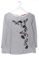 S.OLIVER Langarm-Bluse Damen Bluse Gr. DE 34 hellgrau-schwarz Casual-Look