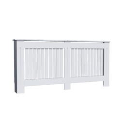 Heizkörperverkleidung Heizkörperabdeckung Heizkörper Abdeckung Weiß MDF 172cm