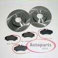 Bremsscheiben Ø 266 mm + Bremsbeläge vorne für Peugeot 306