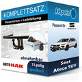 AUTO HAK Anhängekupplung abnehmbar und E-Satz 13polig für Seat Ateca SUV 16- PKW