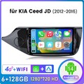 6+128GB Autoradio Android 16 Carplay für Kia Ceed JD 2012-2017 GPS Navi SWC DAB+