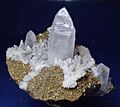 fine ROCK CRYSTAL CHALCOPYRITE kristalle Quartz MADAN Bulgarien Bulgaria mineral