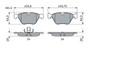 BOSCH 0 986 424 620 Bremsbelagsatz, Scheibenbremse für BMW