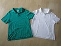 2 x Poloshirt Polo Hemd Shirt Brax Feel Good Ultralight L  Baumwolle weiß grün