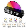 Digital Alarm LED Wecker Nachtlicht RGB mit Snooze-Funktion USB Tischuhr NEU