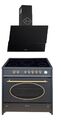 Gurari GCH E 912 BL r Retro Elektro Standherd+Dunstabzugshaube 90 cm