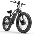 LANKELEISI Elektrofahrrad 26" E-MountainBike 2000W Doppelmotoren Trekking Herren