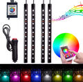 4x RGB LED Innenraumbeleuchtung KZF Auto Ambiente Fußraumbeleuchtung mit App