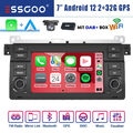 DAB+ Carplay Android 12 Autoradio GPS BT WIFI KAM Für BMW 3er E46 318 320 325 M3