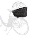 Fahrradkorb mit Gitter, 35 × 49 × 55 cm, schwarz