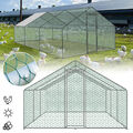 Hühnerstall Käfige Kleintierstall Freilaufgehege PE Dach für Geflügel 3x6x2m