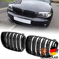 NIEREN GRILL DOPPELSTEG PASST FÜR BMW 1ER E81 E87 E82 E88 07-13 GLÄZEND SCHWARZ