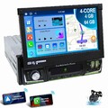 Autoradio 1Din 7 Zoll Kamera Bildschirm Apple CarPlay BT USB AM/FM Android 4+64G