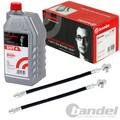2xBREMBO BREMSSCHLAUCH HA+1L BREMBO DOT 4 passend für AUDI A4 B6 B7 SEAT EXEO