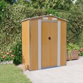 Geräteschuppen Gerätehaus Gartenhaus Gartenschuppen Verzinkter Stahl vidaXL