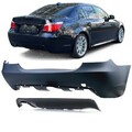 Für BMW E60 Limo 2003-2007 Sport Heck Stoßstange + Heckdiffusor Diffusor Glanz
